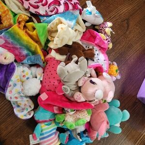 Colorful Plush Toy Bundle